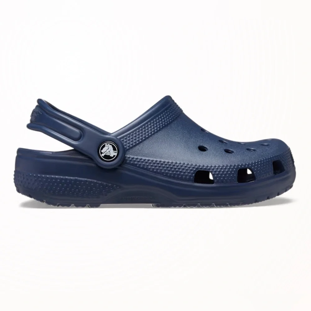 CROCS Bundle: 2 Kids Black Blue Clog Waterproof Play Shoe Slip on Washable Y2K